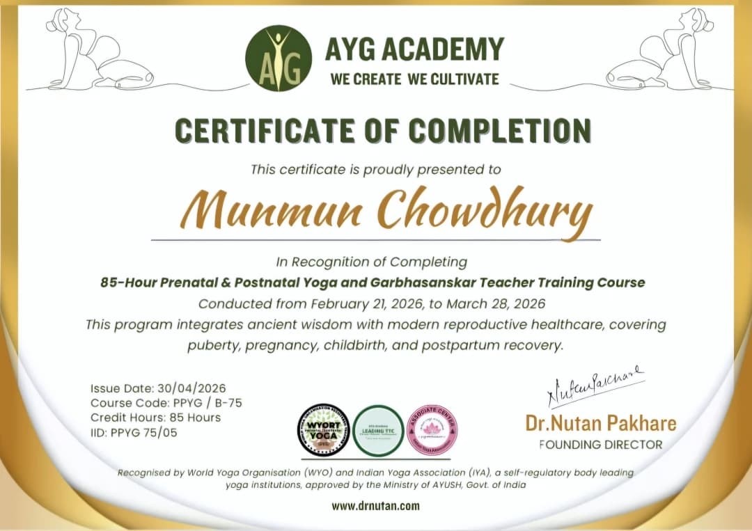 Prenatal and postnatal certificate