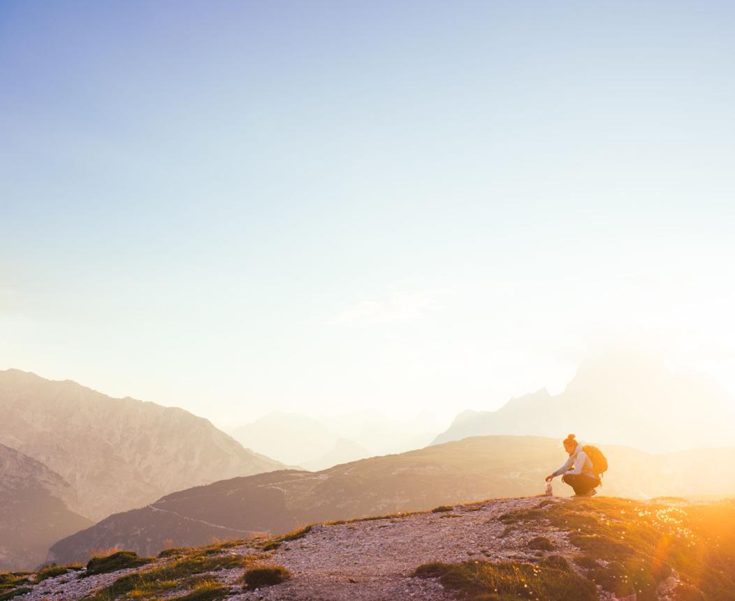 Peaceful meditation at sunrise for calm inner strength